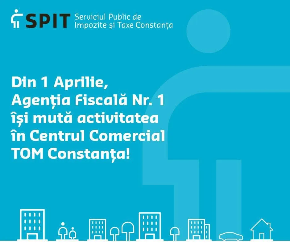 Agenția Fiscală Nr. 1 și-a mutat activitatea în Centrul Comercial TOM