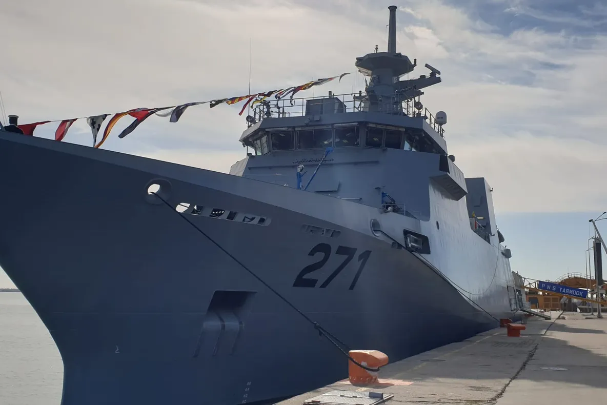 FOTO VIDEO| Navă militară construită de Damen, dar nu pentru România