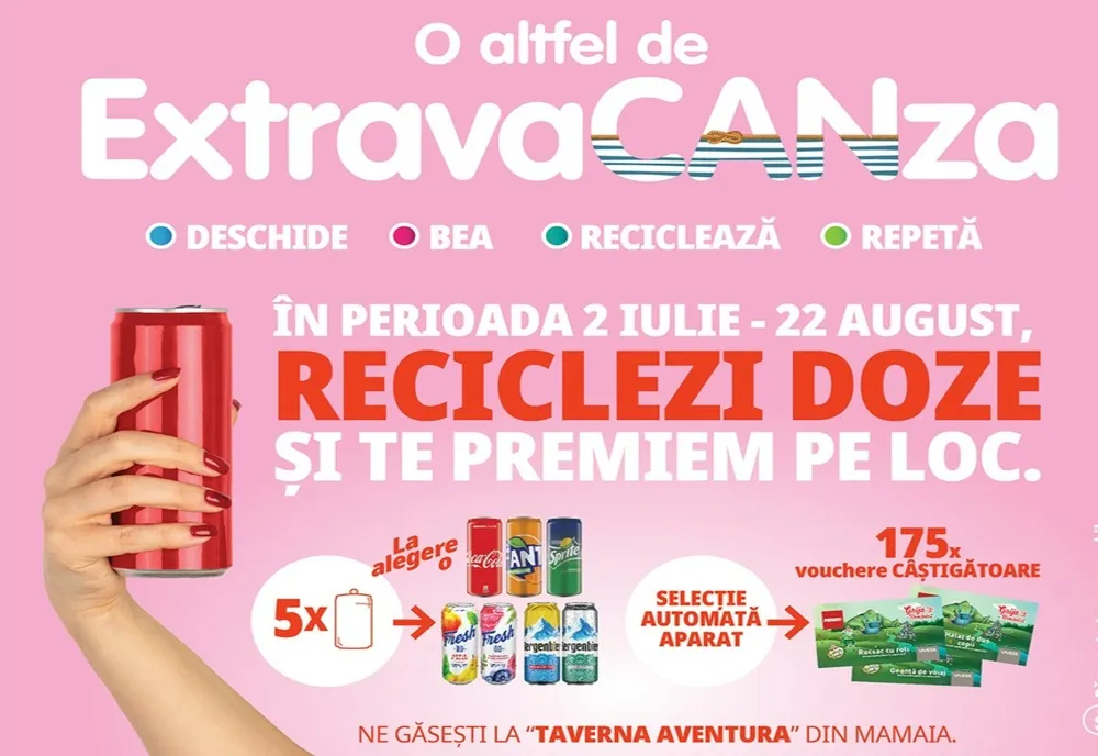 ExtravaCANza - Campanie de colectare a dozelor din aluminiu în Mamaia