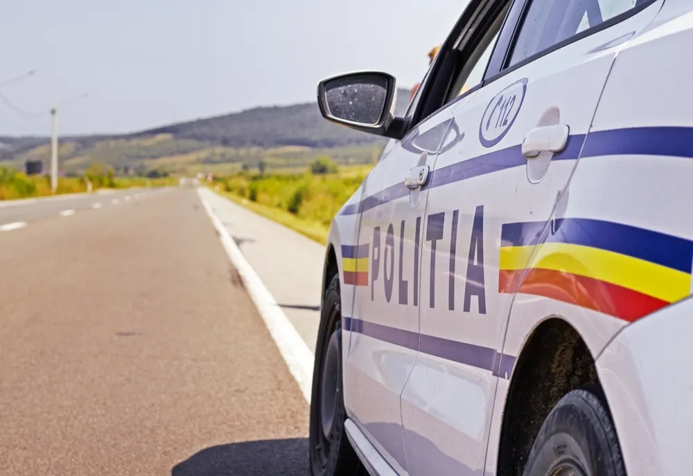 Mașină răsturnată în apropiere de Medgidia