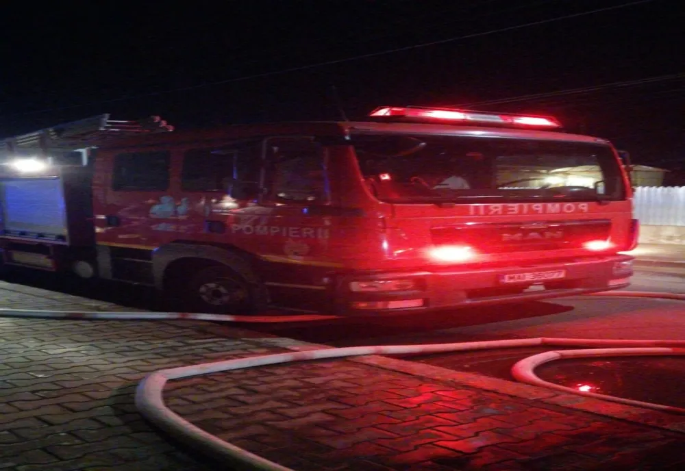 Casă salvată de pompieri la Medgidia