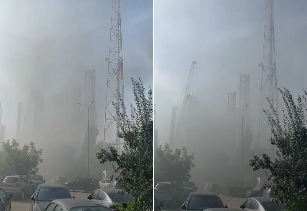Incendiu violent  la o platformă petrolieră  din Portul Constanța