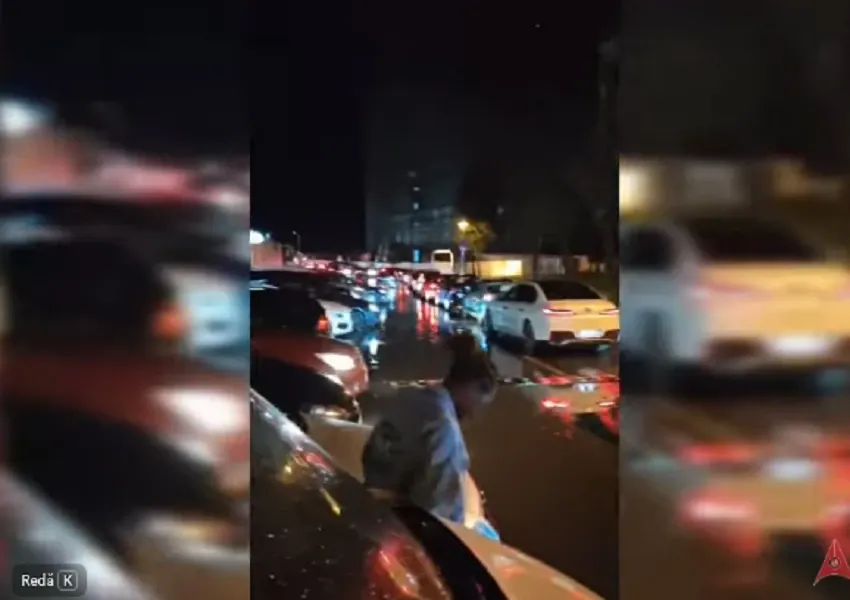 Traficul din Constanța, paralizat de o ploaie torențială, iar șoferii blocați au început să danseze