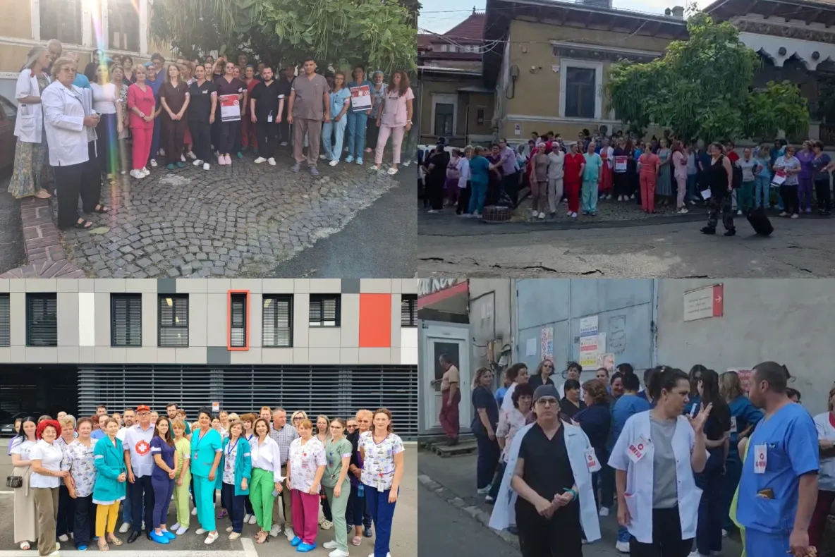 Grevă în peste 500 de spitale din țară, astăzi. Revoltă uriașă față de legea salarizării