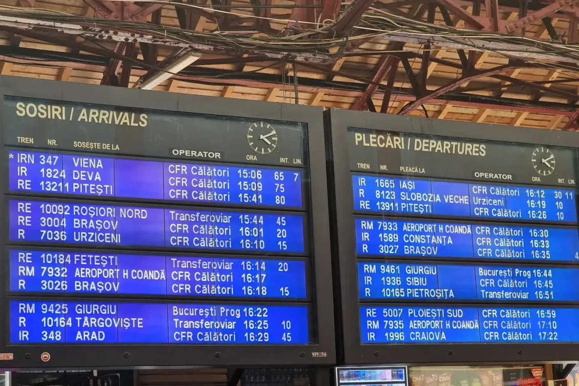 Trafic feroviar blocat între Movila și Fetești din cazua unei avarii la linia de contact. CFR Călători anunță întârzieri