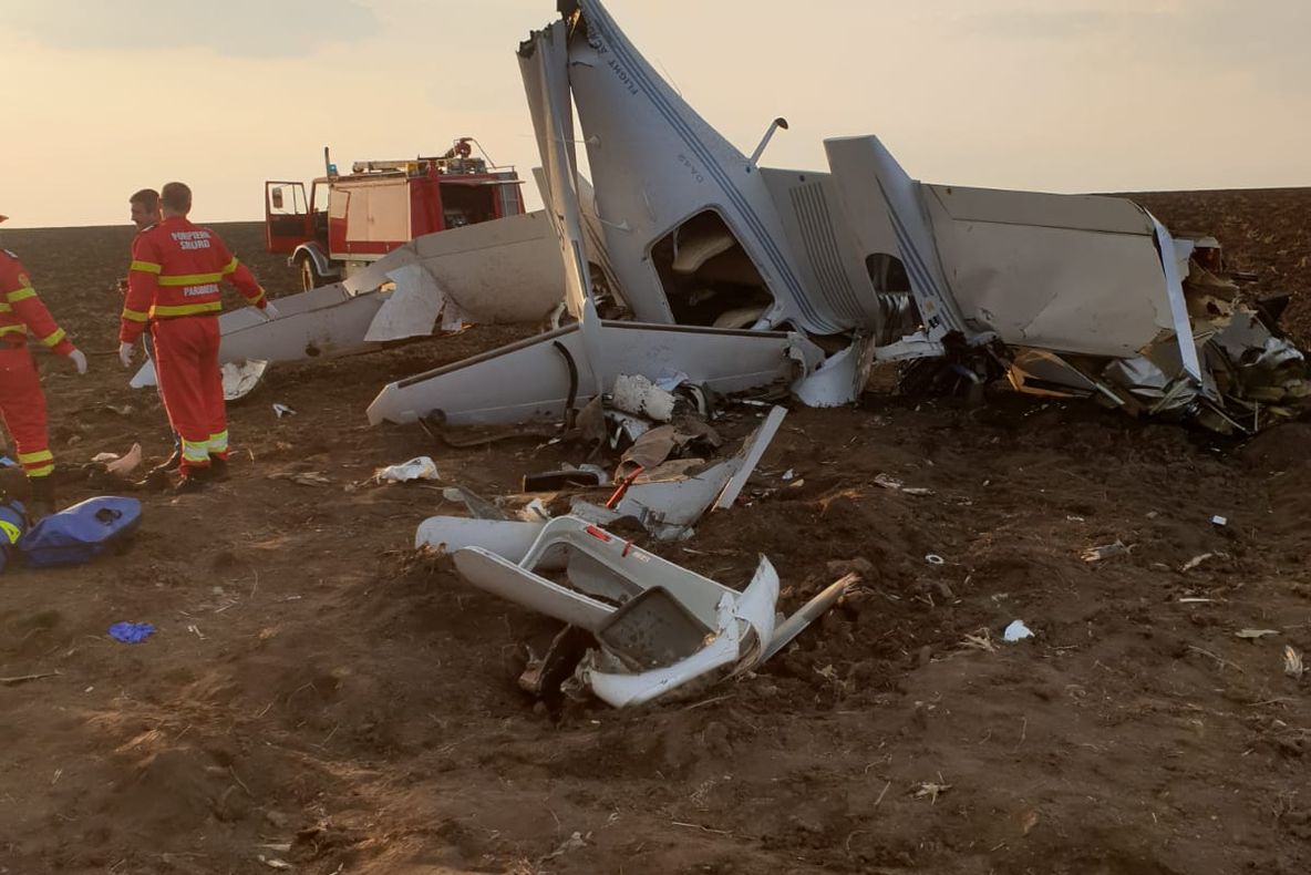 Starea de sănătate a instructorului din avionul ce s-a prăbușit la Tuzla este stabilă