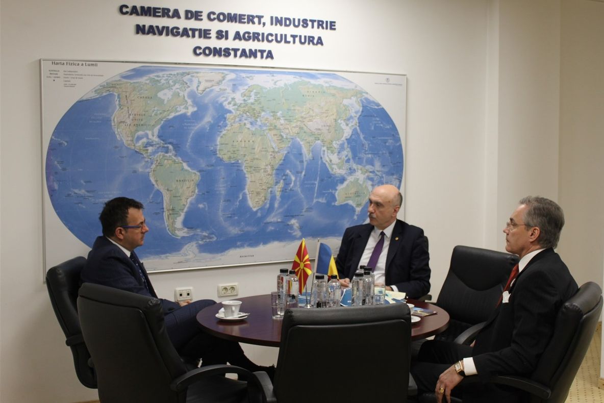 Ambasadorul Republicii Macedonia la Bucureşti,în vizită la CCINA Constanţa