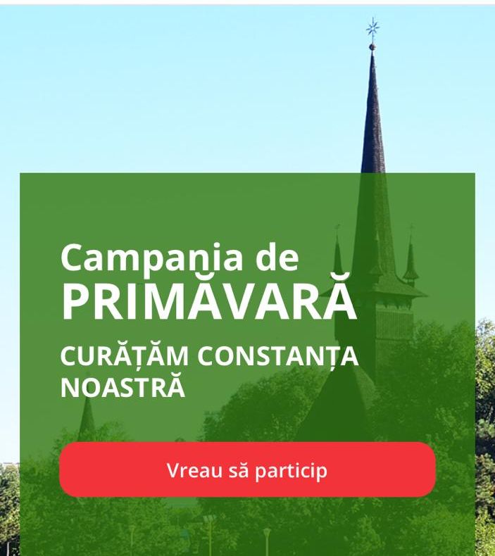 Aprilie, luna curățeniei generale în Constanța!