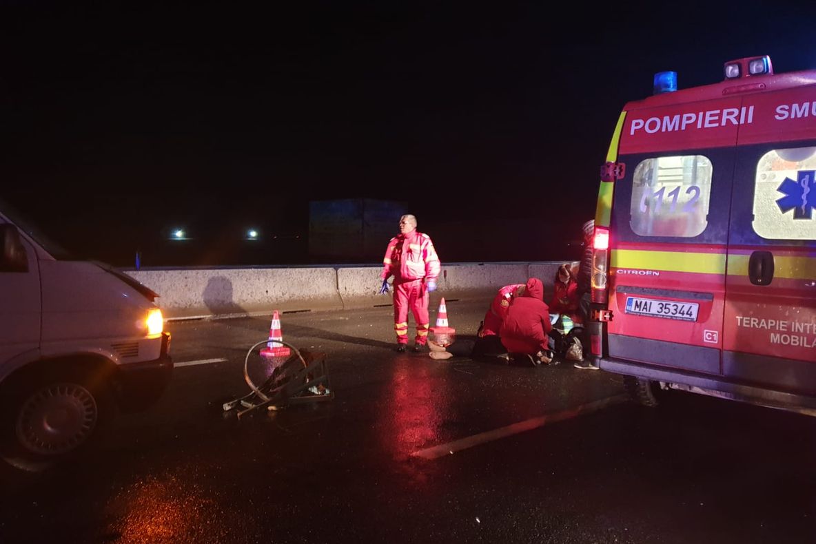 FOTO VIDEO| Tragedie pe străzi. Un bărbat a murit după ce un șofer neatent a dat cu mașina peste el