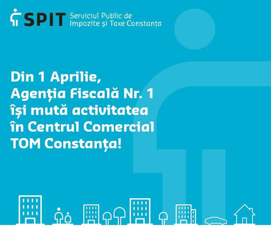 Agenția Fiscală Nr. 1 și-a mutat activitatea în Centrul Comercial TOM