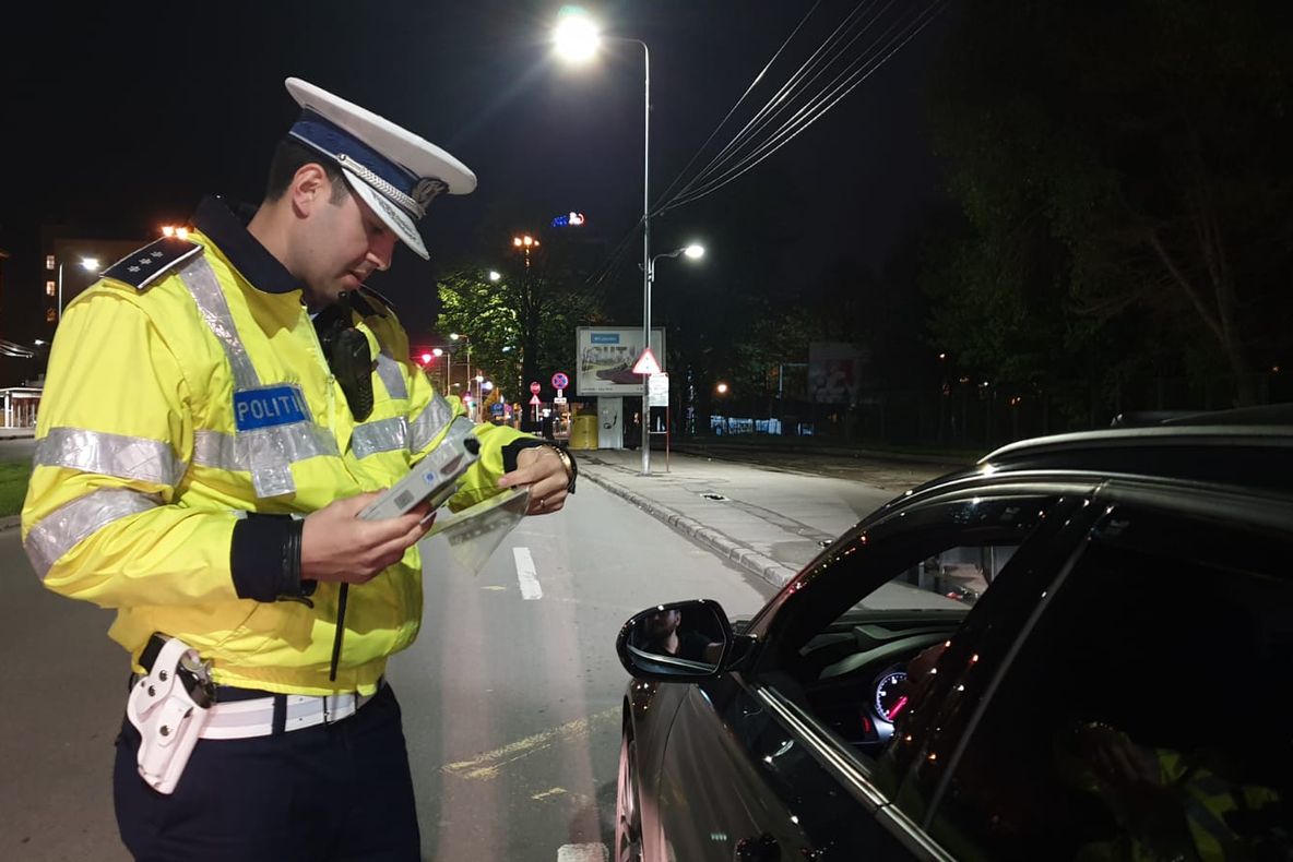 Razie de amploare a polițiștilor constănțeni.1300 de mașini oprite în trafic