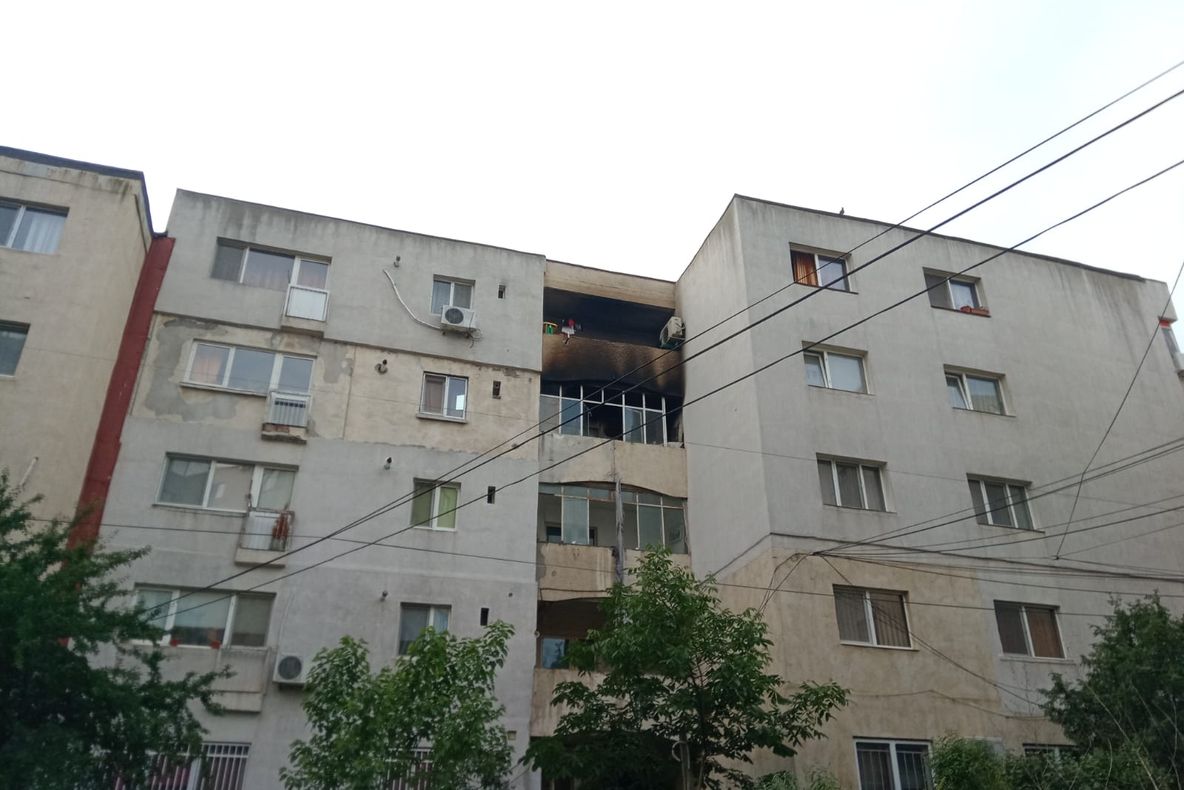 Incendiu într-un apartament din Constanța