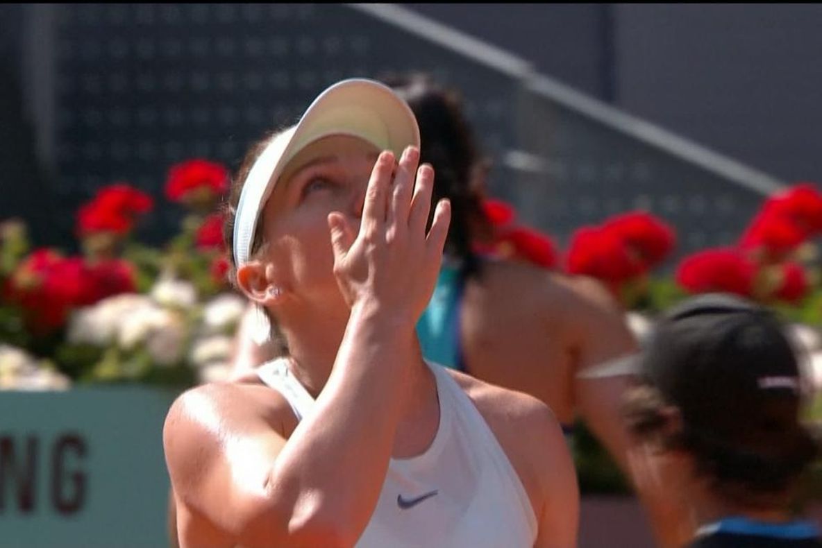 Simona Halep, victorie la Madrid