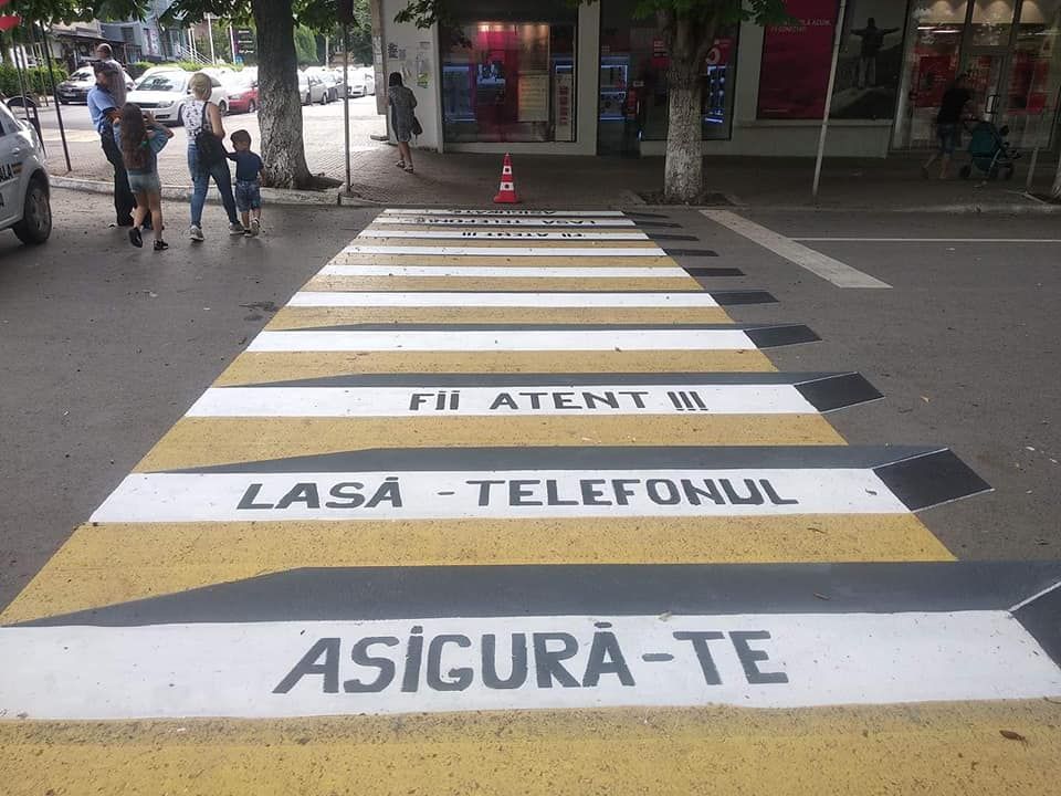 A apărut prima trecere de pietoni 3D pe litoralul românesc