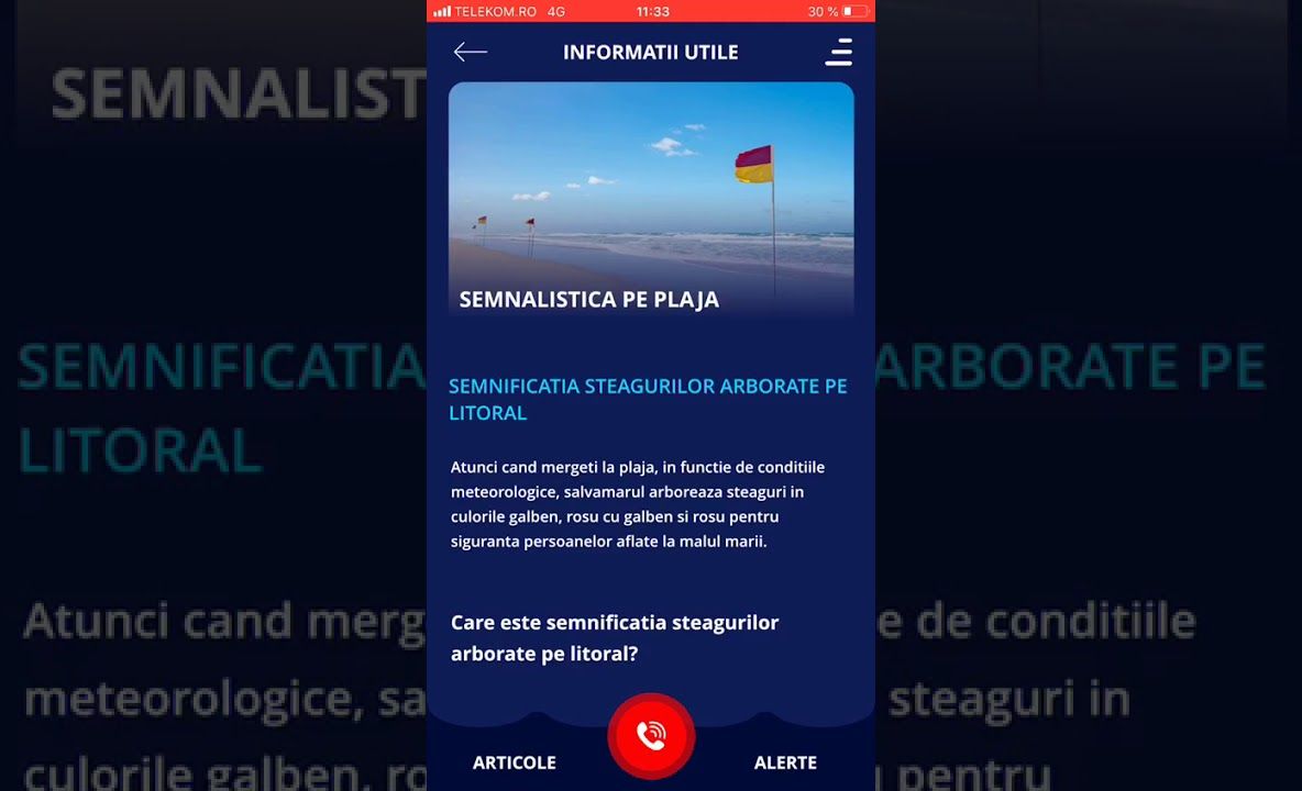 A fost lansată prima aplicaţie a salvamarilor de pe litoralul românesc