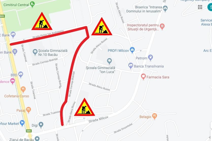 Atenție șoferi! Restricții de circulație pe strada Soveja