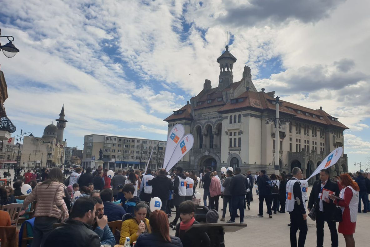 Dan Barna la Constanța. Primul miting de strângere de semnături pentru prezidențiale