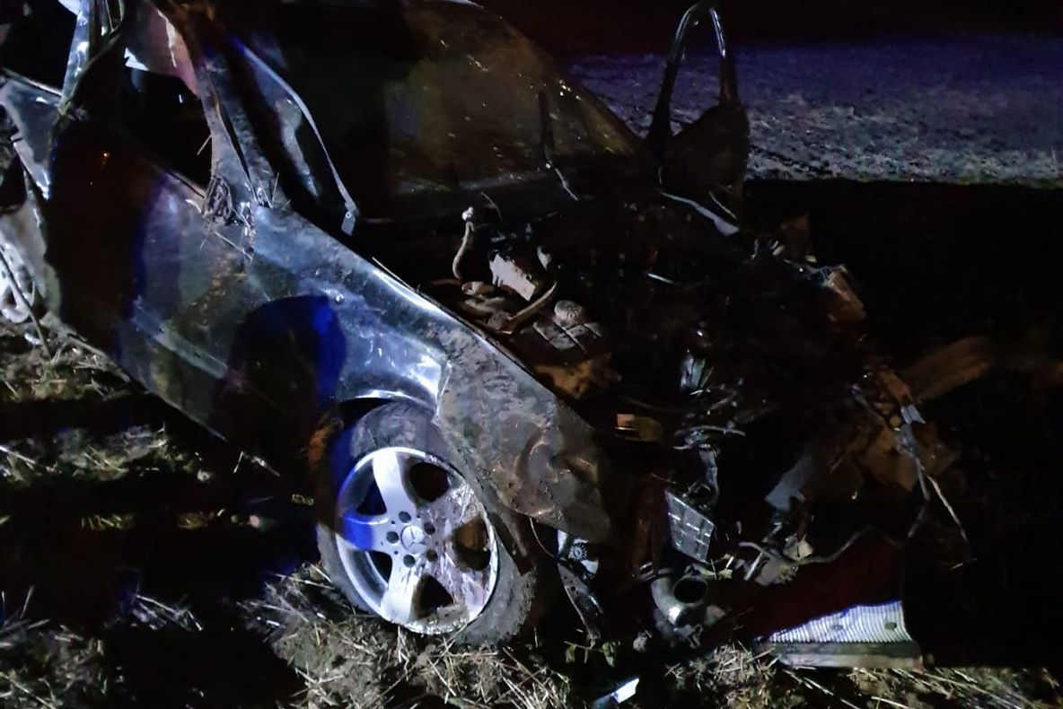 FOTO VIDEO| Accident mortal la Medgidia. Mașină răsturnată pe câmp