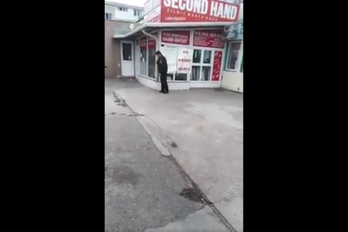 Polițist local, filmat în stare avansată de ebrietate