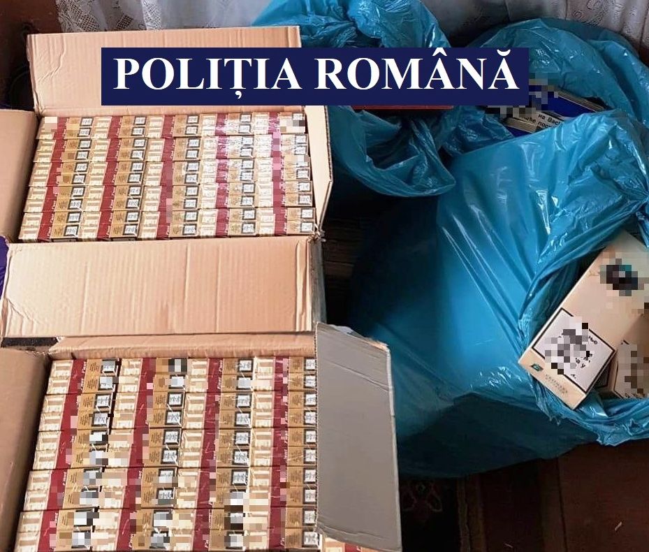 Zeci de mii de țigarete de contrabandă, descoperite de polițiștii constănțeni