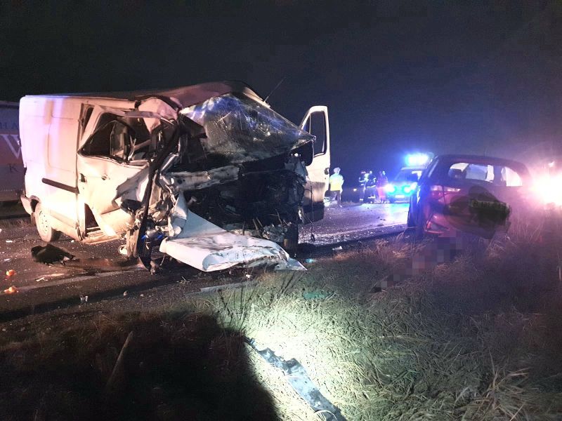 FOTO| Accident mortal pe DN22C. Căruță spulberată de o autoutilitară