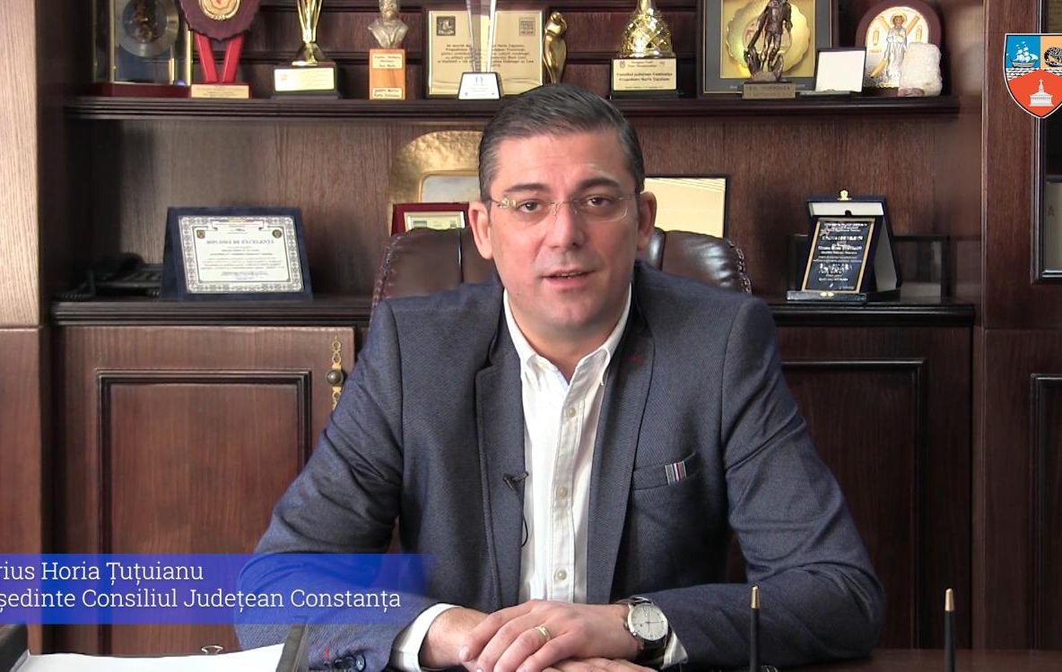 VIDEO| Mesajul președintelui Consiliului Județean Constanța, Marius Horia Țuțuianu, pentru noul an