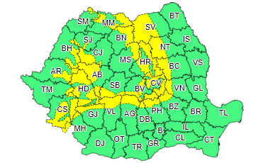 Alertă de vreme severă în toată țara. Au fost emise coduri de vânt puternic și viscol