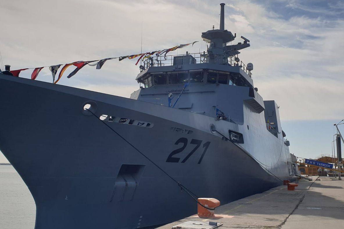 FOTO VIDEO| Navă militară construită de Damen, dar nu pentru România