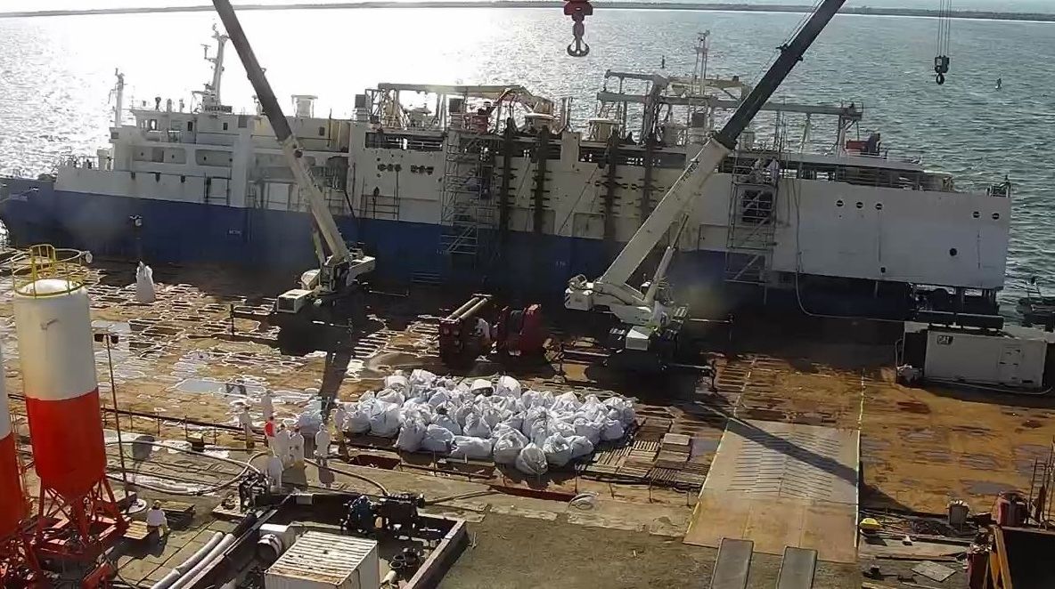  CNAPMC: Încărcătura navei Queen Hind a fost descărcată și trimisă la neutralizare