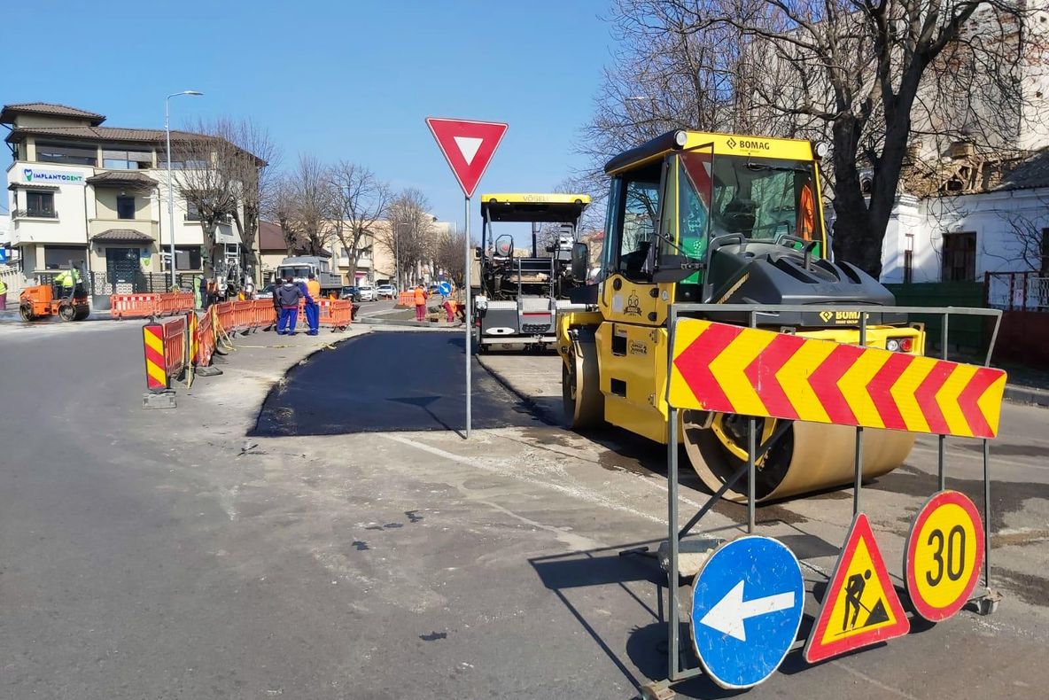 Un nou sens giratoriu pe bulevardul Mamaia