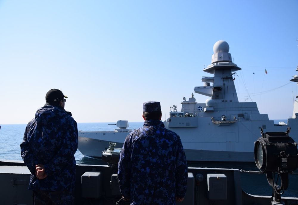 FOTO| Fregata „Regina Maria”, escală în Portul Poti, Georgia