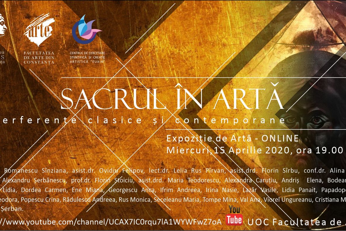  „Sacrul în artă”, vernisaj expoziție online a Facultății de Arte.Creația artistică raportată la sacru, accesibilă iubitorilor de frumos.