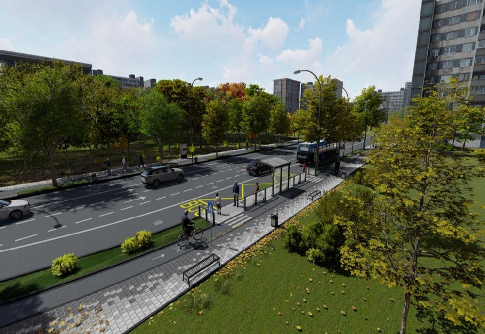 FOTO- Se lucrează intens la modernizarea bulevardelor Tomis și Mamaia