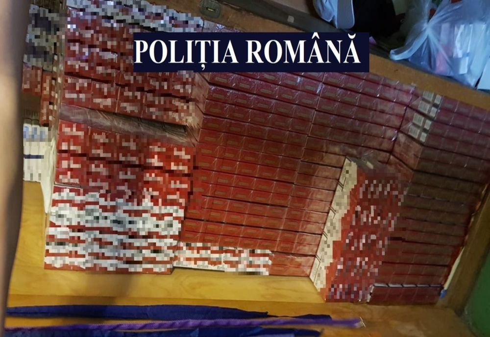 FOTO| Bărbat reţinut pentru contrabandă; peste 170.000 țigarete - confiscate