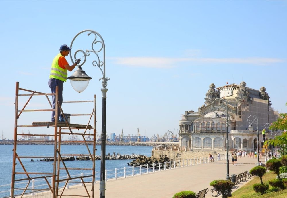 Faleza Cazinoului din Constanța, în reparații