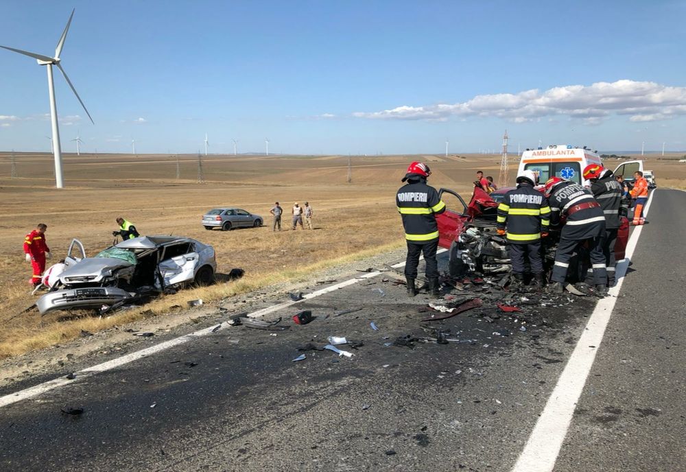 FOTO VIDEO| Accident teribil în județul Constanța, două persoane au murit și alte două sunt în stare gravă