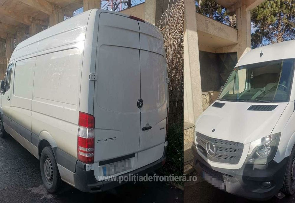Autoutilitară căutată  în Spania, descoperită la Negru Vodă