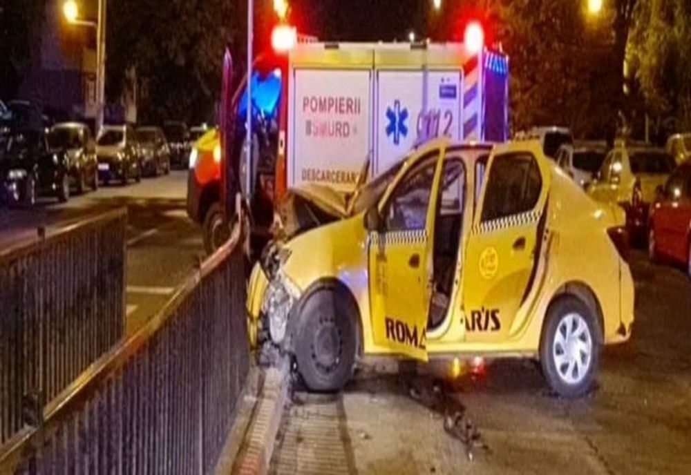 Neatenția la volan! Taximetrist la spital