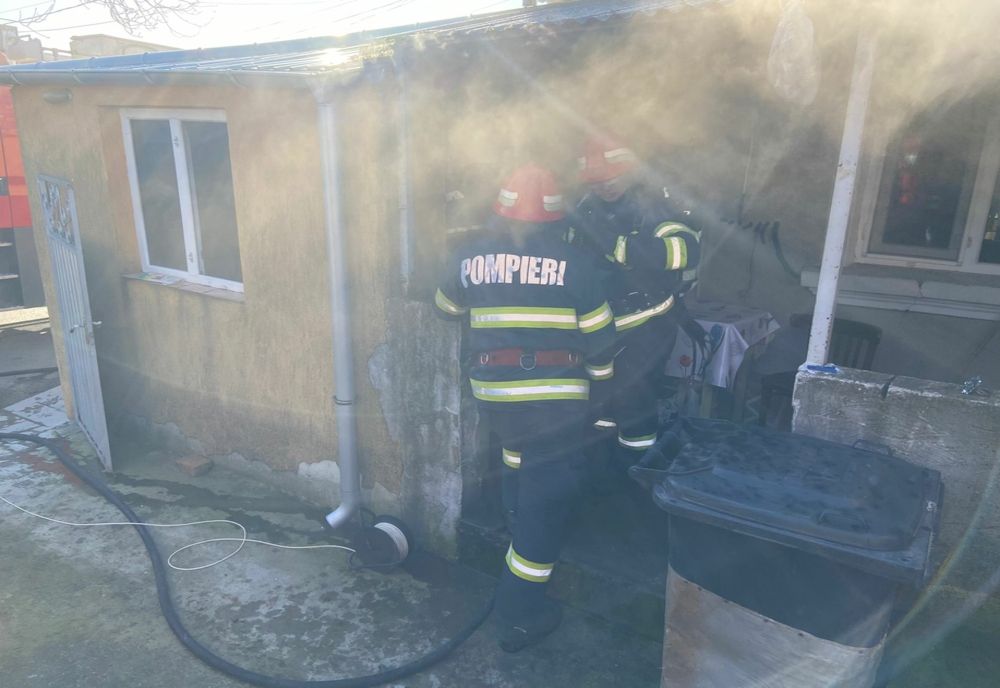 FOTO Incendiu pe strada Lalelelor. De la ce au pornit flăcările