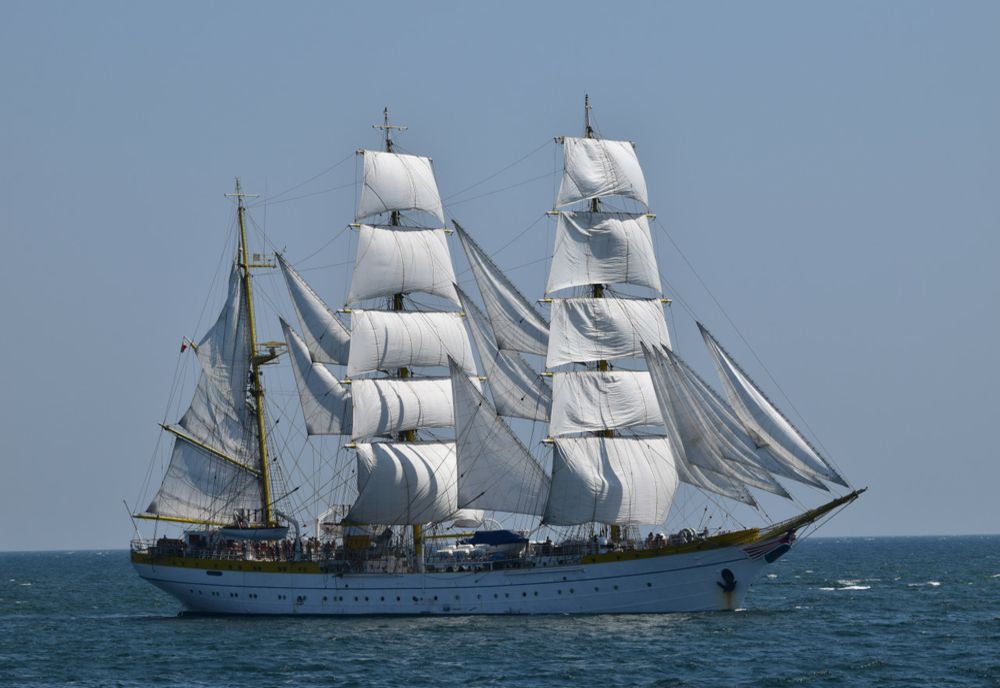 Nava-școală „Mircea”, primul marș de instrucție din acest an