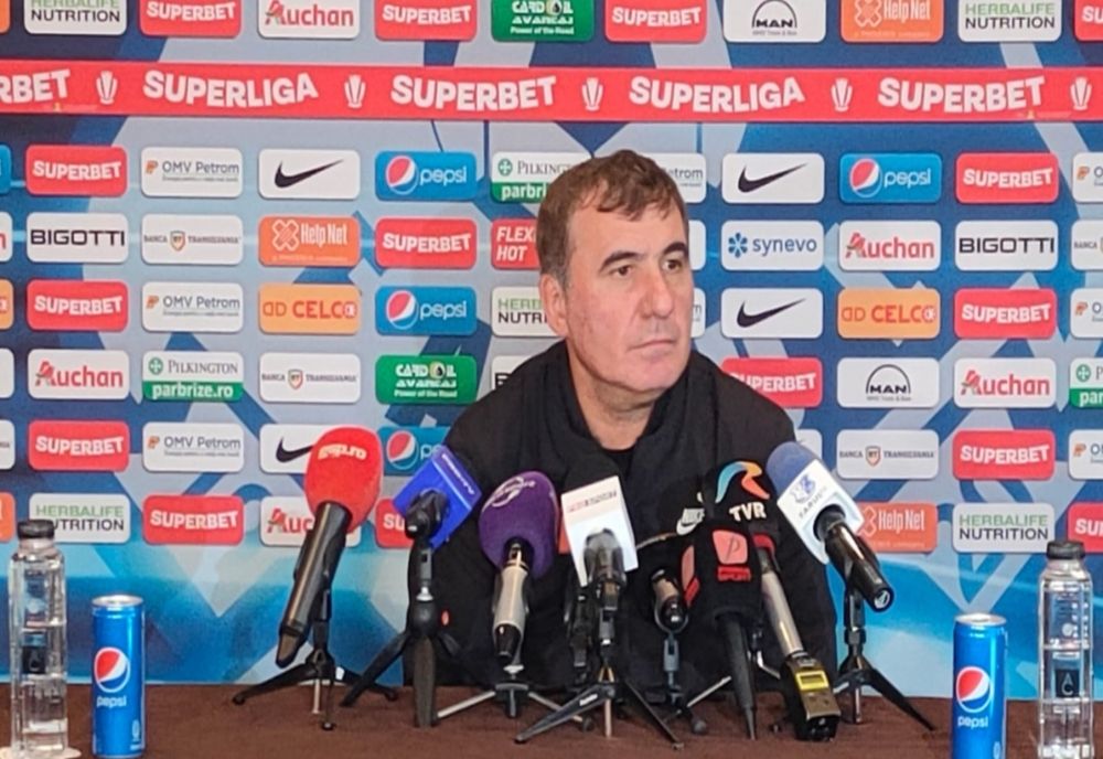 "Suntem acolo sus, vrem să câștigăm campionatul!" Hagi, înaintea meciului cu Chindia Târgoviște