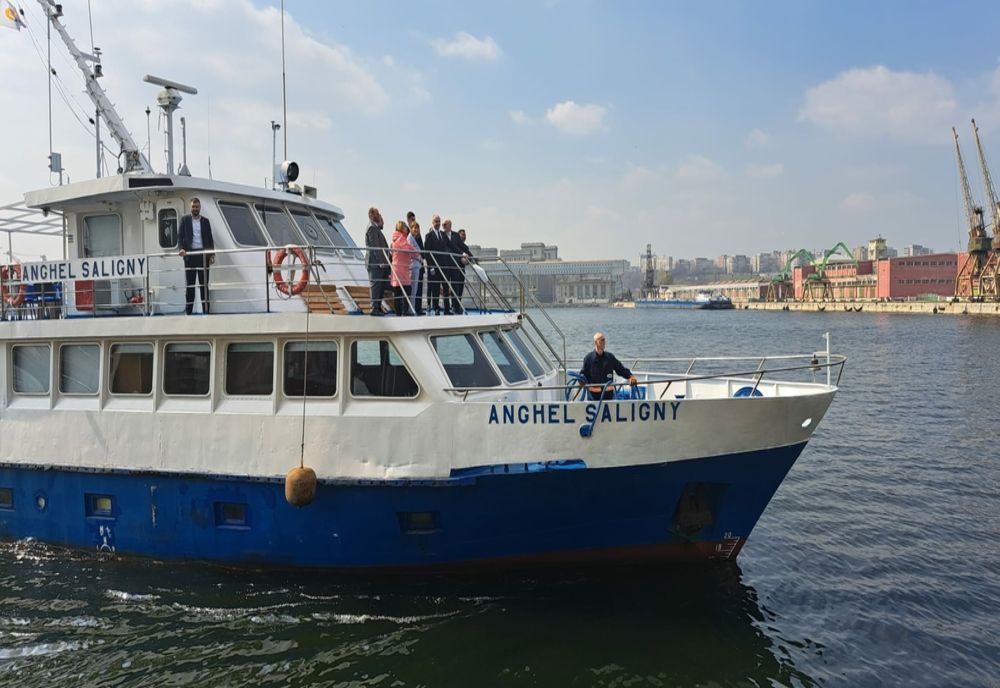 FOTO Ambasadorul SUA în România, vizită în Portul Constanța