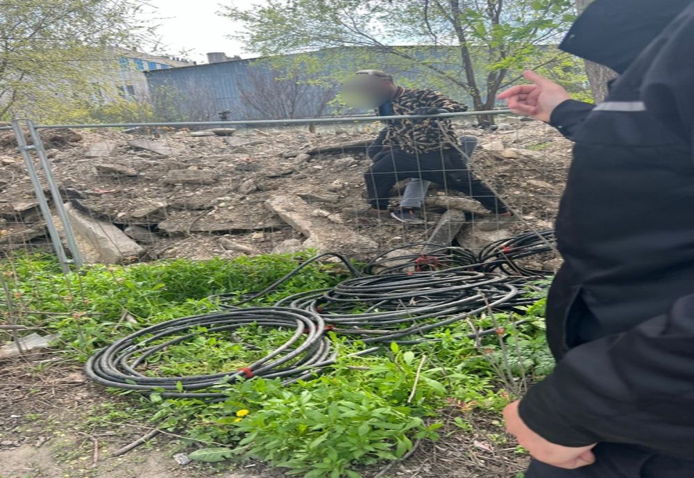 Prinși la furat de cabluri electrice