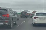 Trafic îngreunat pe A2, în zona Cernavodă, după un accident cu trei mașini