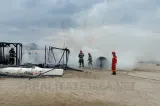 Incendiu la un beach bar de pe o plajă din Constanța. Pompierii intervin de urgență - VIDEO