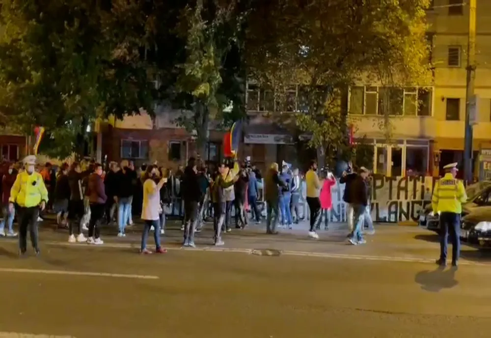 VIDEO Protest la Spitalului de Boli Infecțioase din Constanța