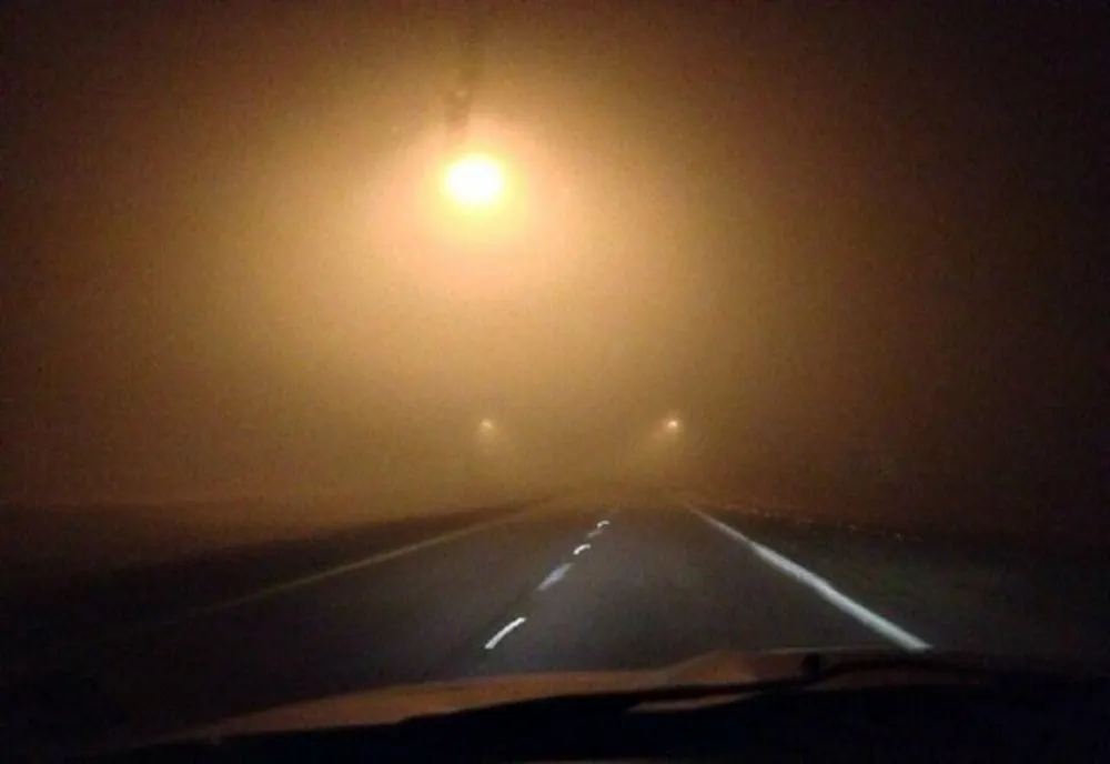 Ceața diminuează vizibilitatea în trafic pe Autostrada A2 București-Constanța