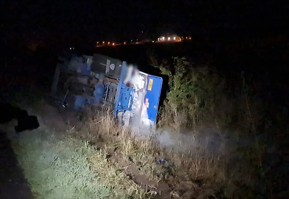 Constanța. Cisternă încărcată cu GPL răsturnată. Autoritățile în alertă (VIDEO)