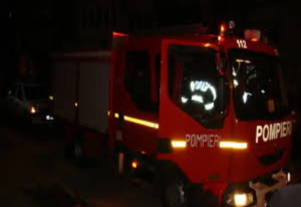 Mașină cuprinsa de flăcări, panică pe șosea  