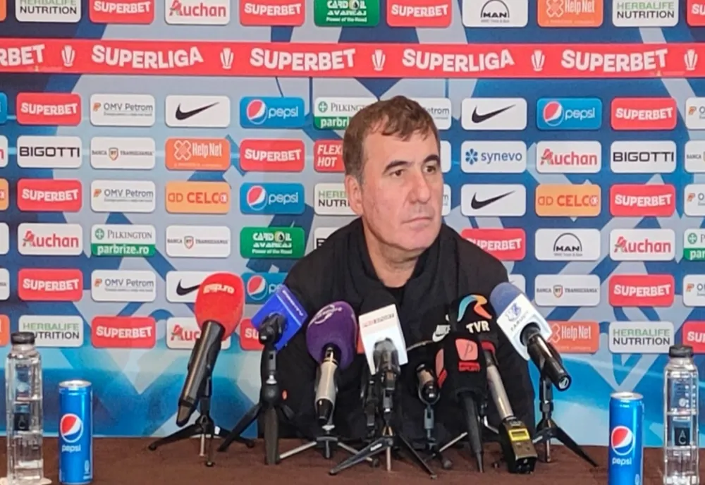 "Suntem acolo sus, vrem să câștigăm campionatul!" Hagi, înaintea meciului cu Chindia Târgoviște